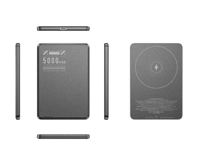 Ultra Slim X6 Magnetic Power Bank Silver